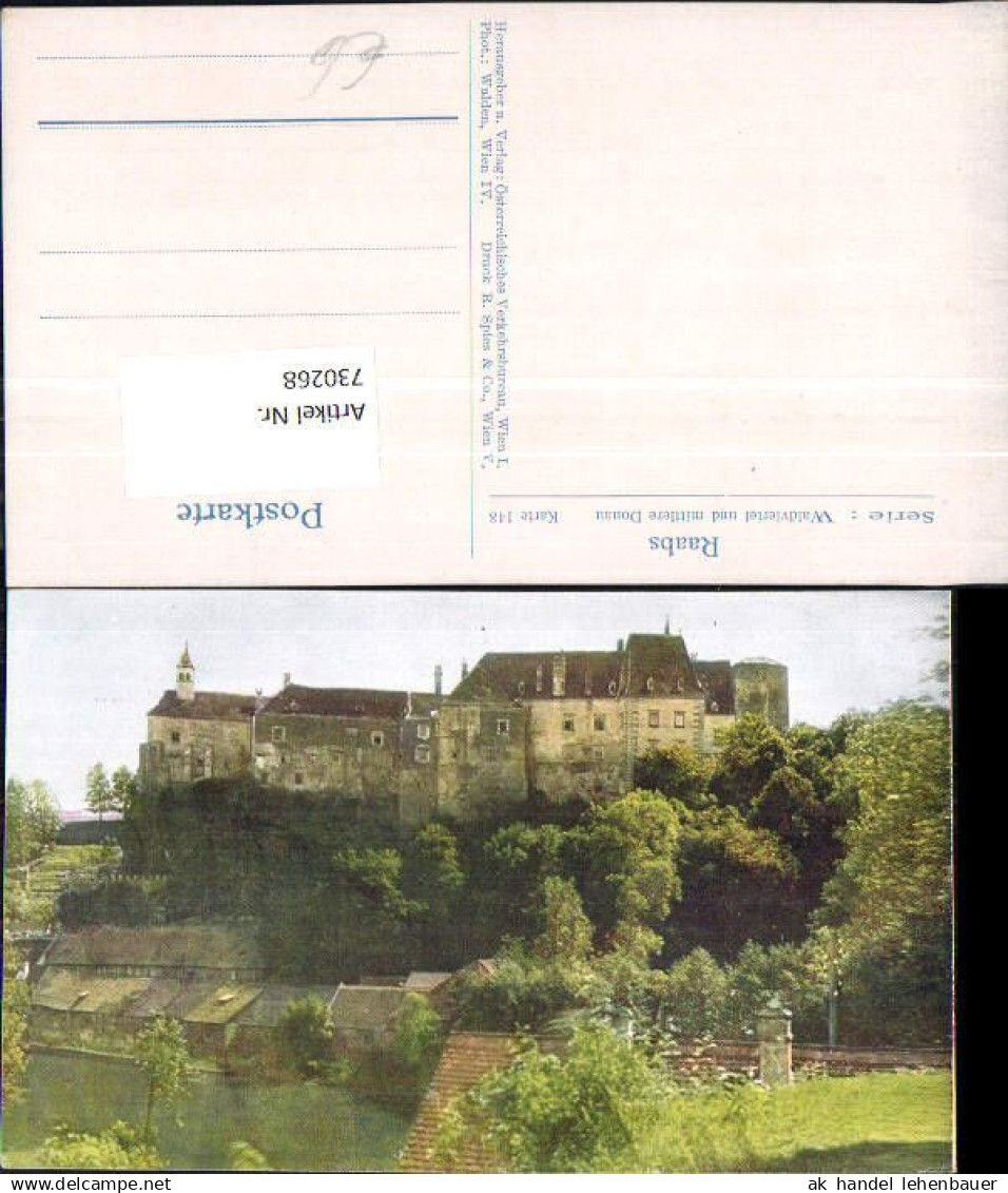 730268 Raabs Waldviertel Donau Raabs an der Thaya Bez. Waidhofen an der Thaya