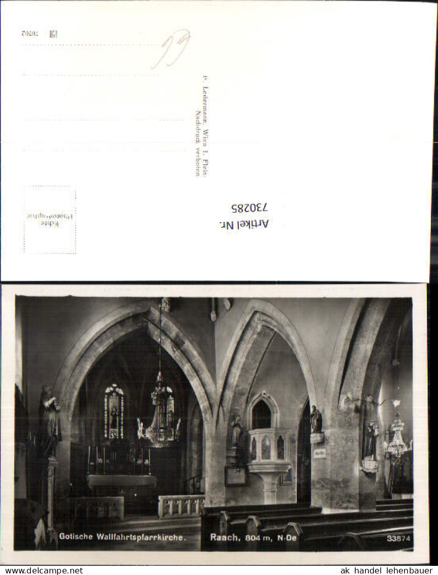 730285 Raach am Wechsel Kirche Mönichkirchen am Wechsel