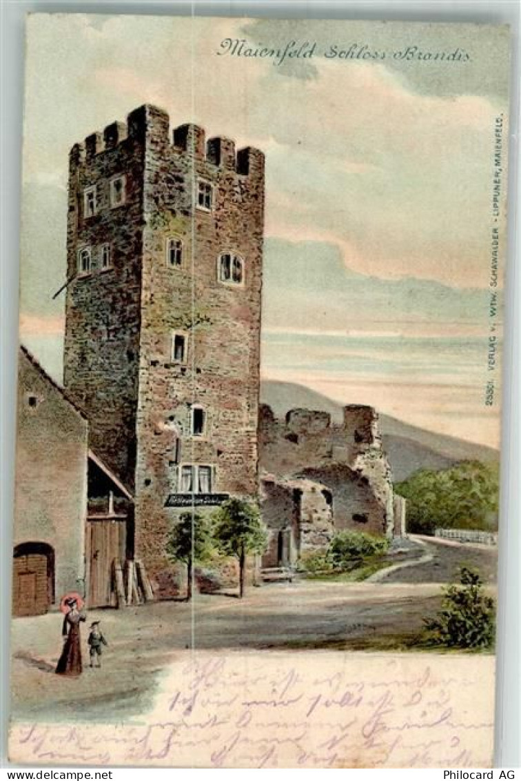 7304 Maienfeld 1904 Foto AK Schloss Brandis - 10734985