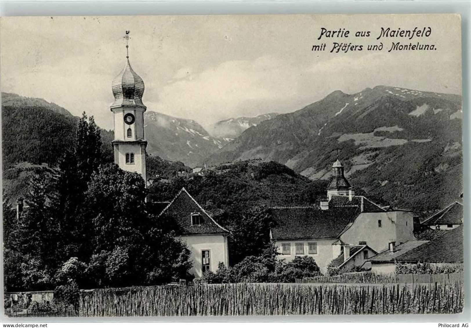 7304 Maienfeld 1909 - Kirche - 10606345