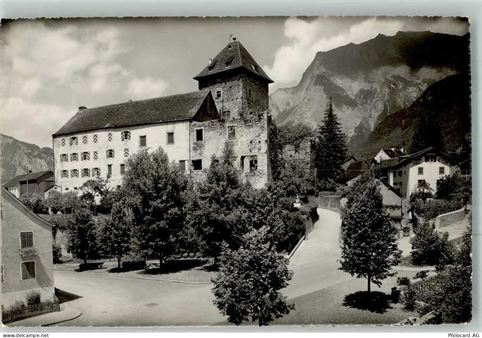 7304 Maienfeld 1947 Foto AK Schloss Brandis - 38024411