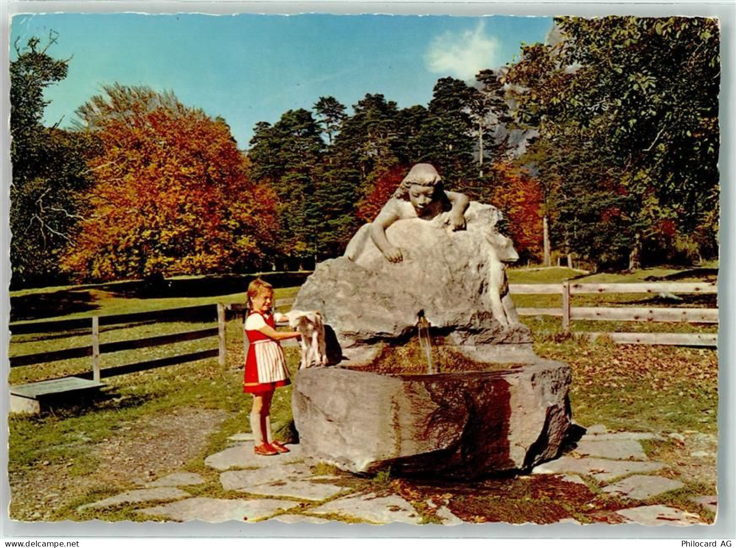 7304 Maienfeld - Kind Lamm Heidibrunnen - 39492948