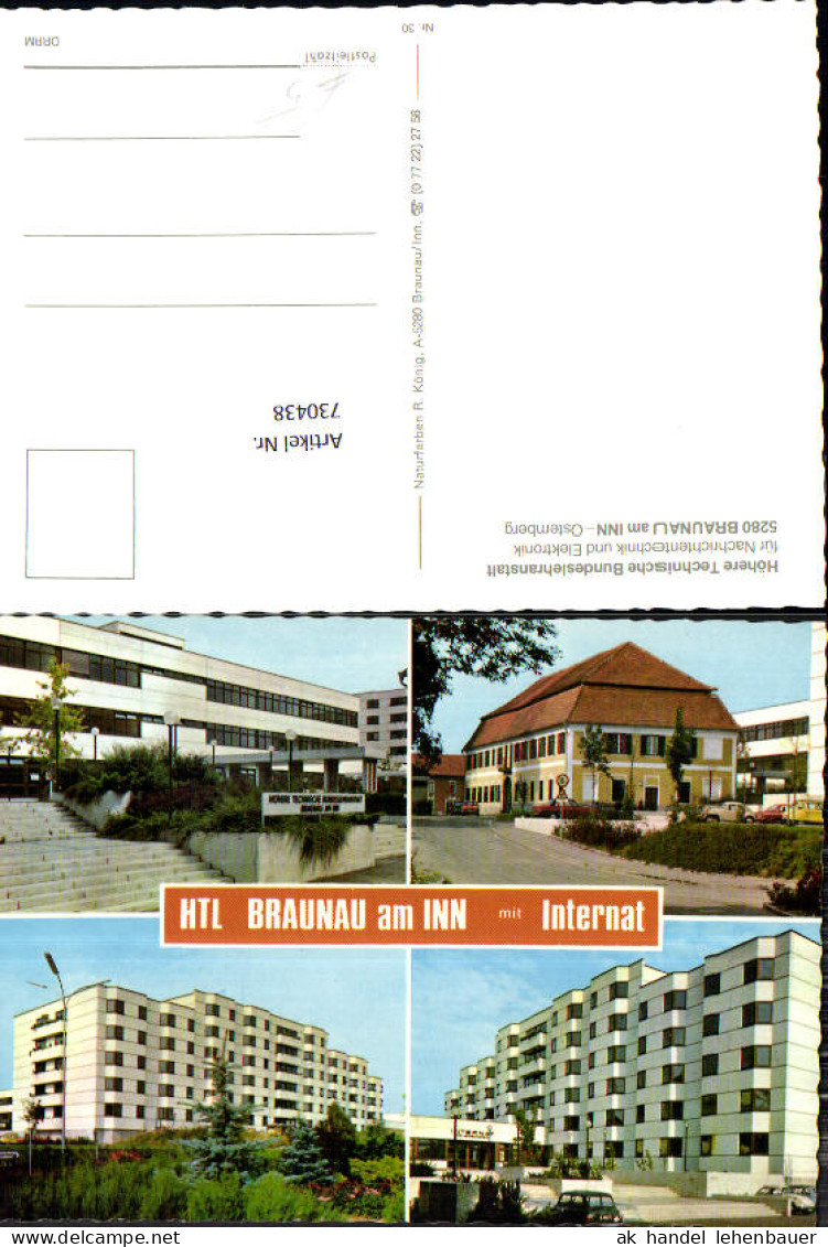 730438 Braunau Inn Höhere Technische Bundeslehranstalt Bez. Braunau am Inn
