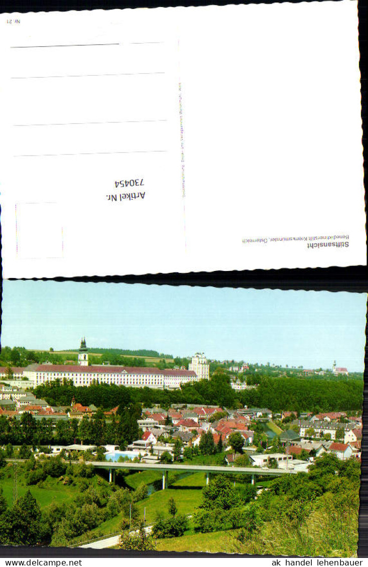 730454 Kremsmünster Stiftsansicht Benedictinerstift Marktgemeinde Kremsmünster Bez. Kirchdorf