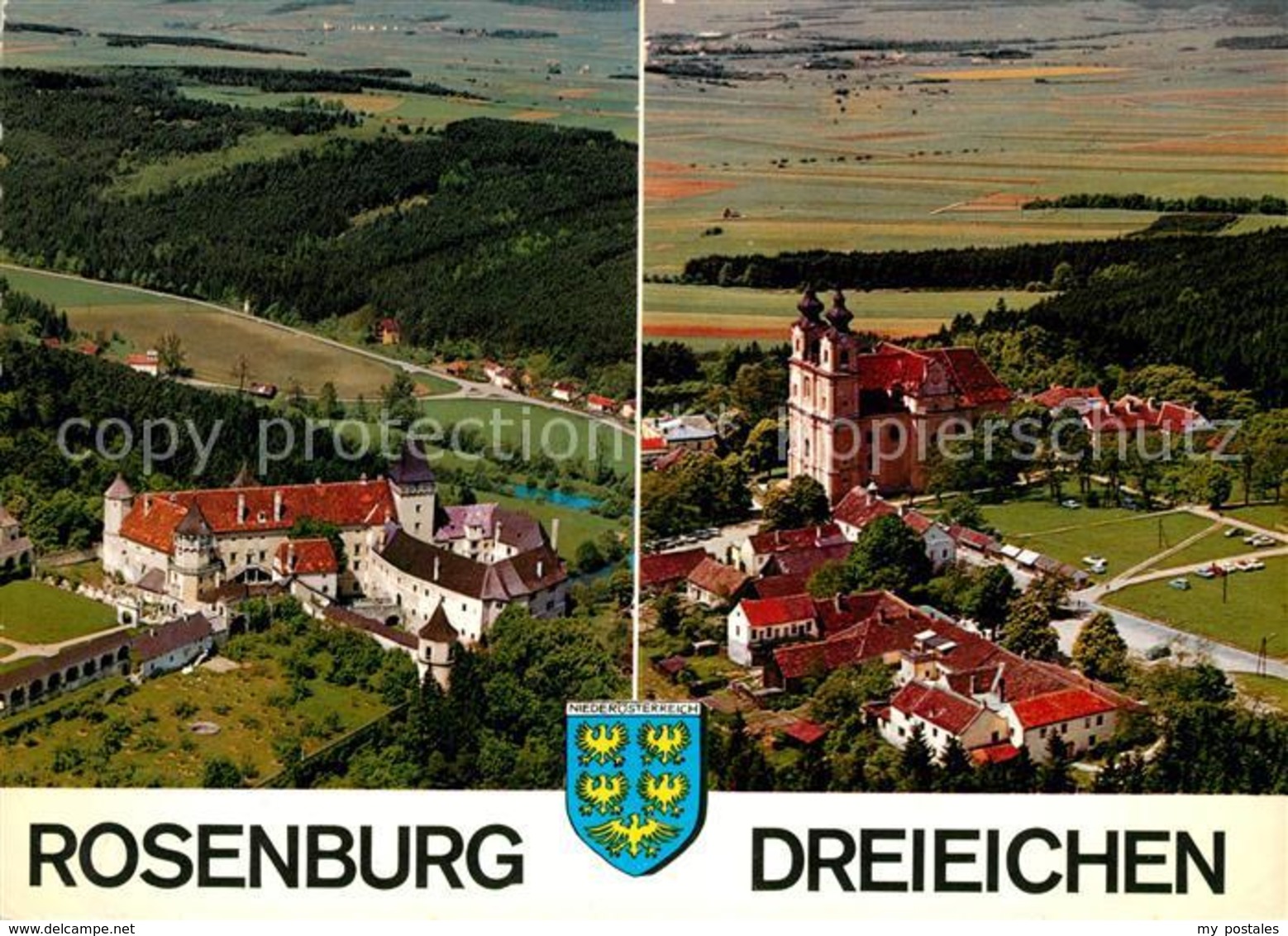 73049130 Maria Dreieichen Fliegeraufnahme Rosenburg am Kamp Rosenburg