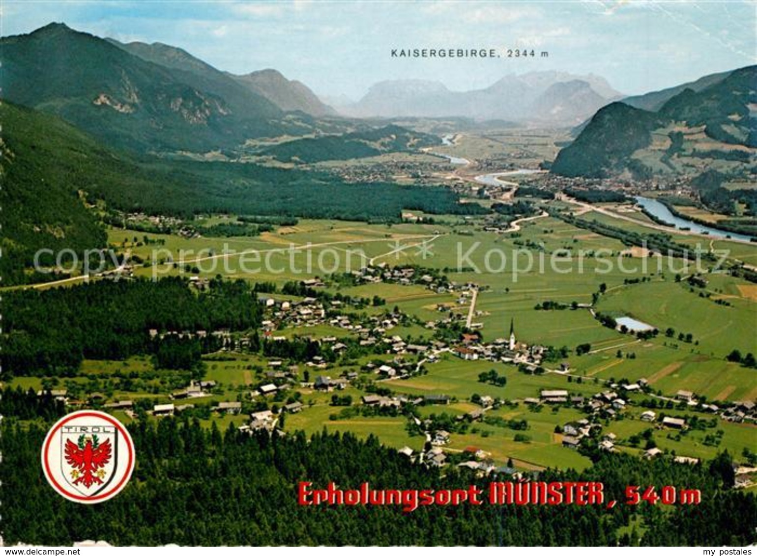 73049420 Muenster Tirol Fliegeraufnahme Rofangebirge  Muenster