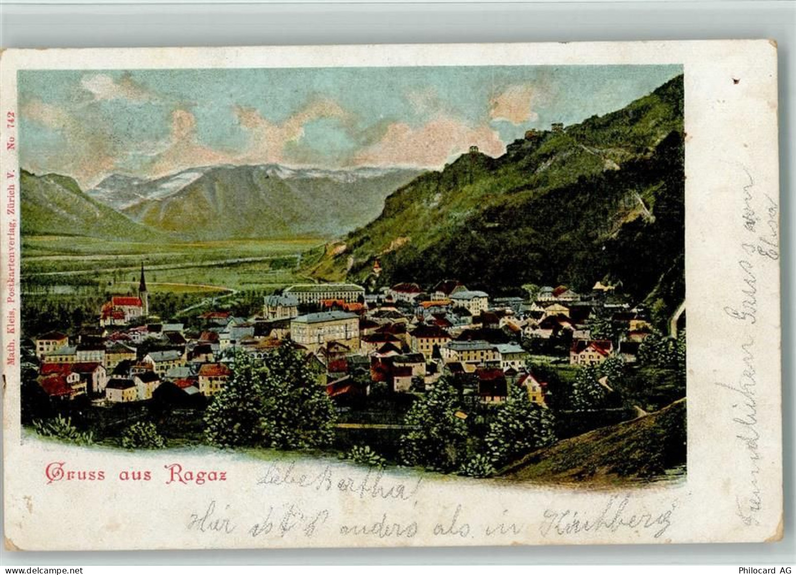 7310 Bad Ragaz 1903 - Gruss aus Ragaz - 10198845