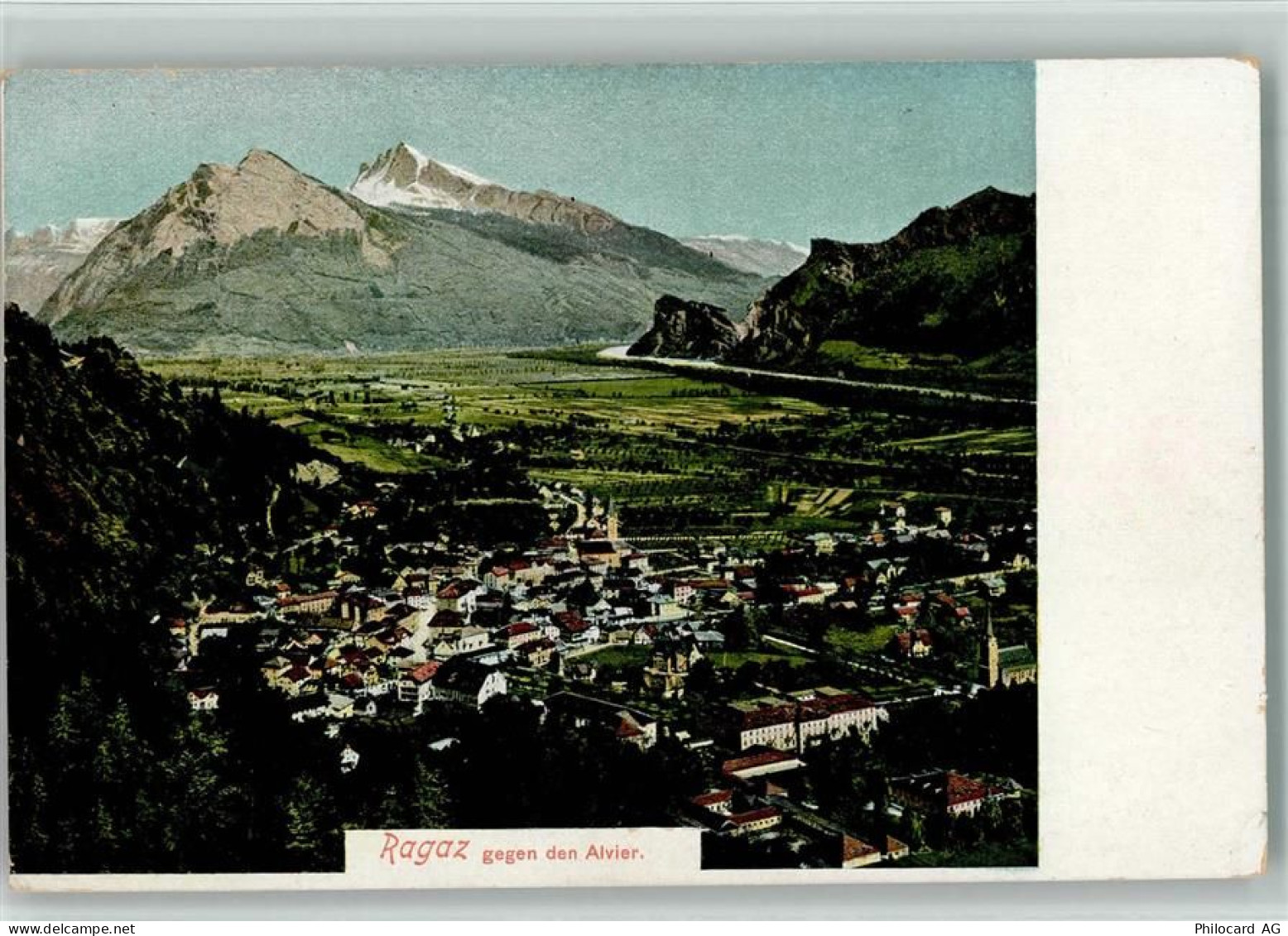 7310 Bad Ragaz - Ragaz gegen den Alvier - 10198810