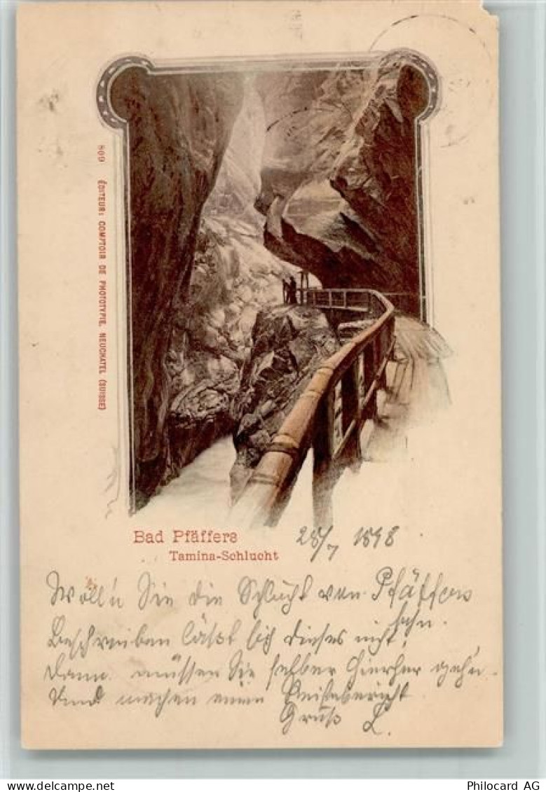 7312 Pfäfers 1898 - Bad Pfäfers Tamina Schlucht - 10195467