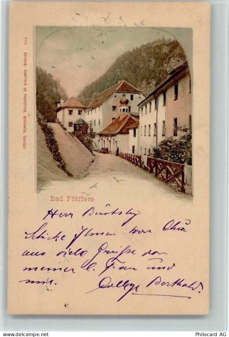 7312 Pfäfers 1898 - Bad Pfäffers - 11089191