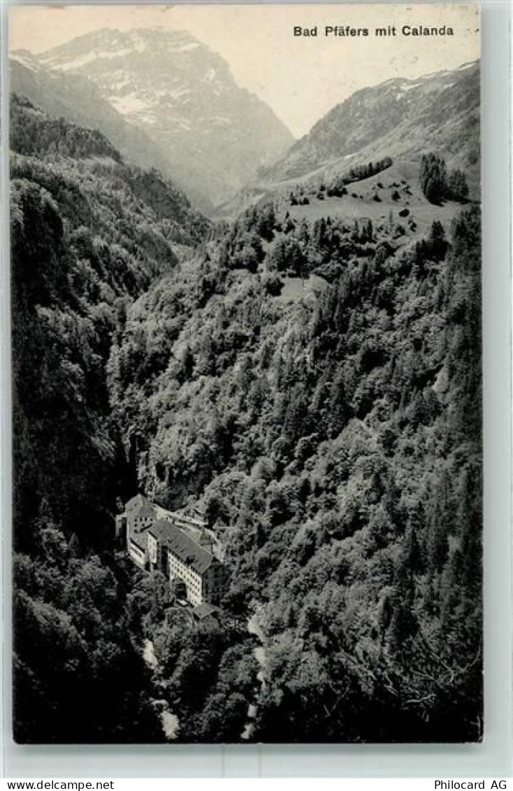 7312 Pfäfers 1919 - Bad Pfäfers mit Calanda - 10390303