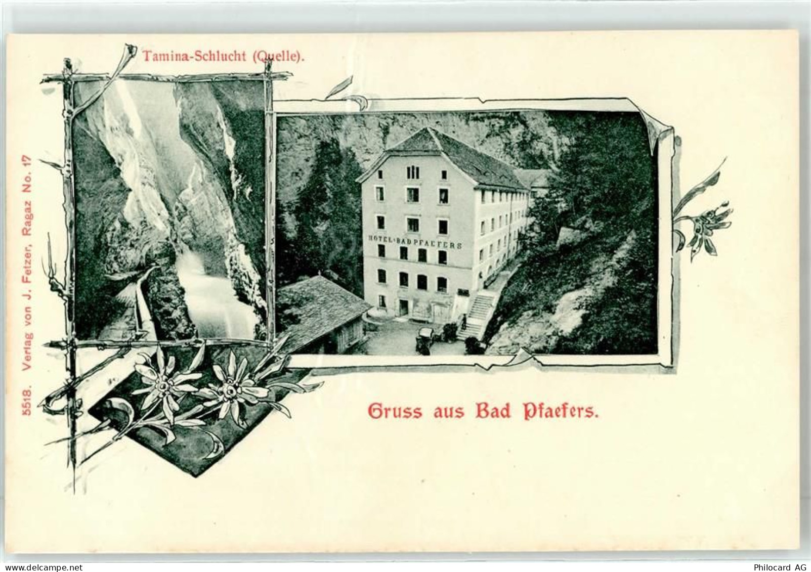 7312 Pfäfers - Hotel Bad Pfäfers Taminaschlucht - 51758413