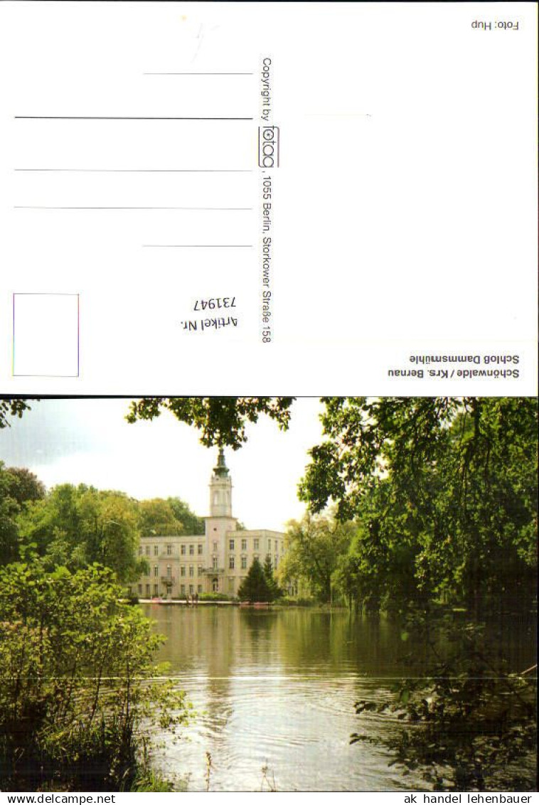 731947 Schönwalde Kreis Bernau Schloss Dammsmühle
