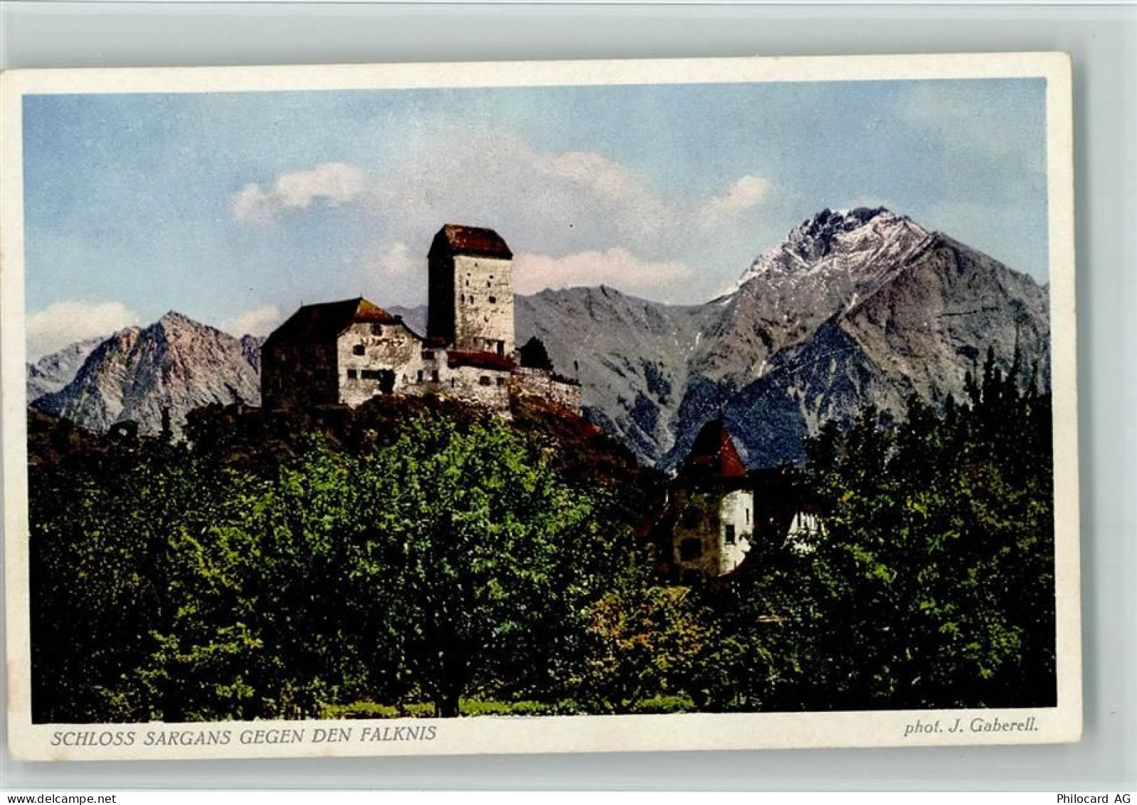 7320 Sargans - Schloss Sargans Falknis phot. J. Gaberell 4545 - 11052512