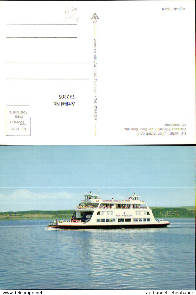 732205 Konstanz Bodensee Fährschiff Fontainebleau Konstanz LK Konstanz