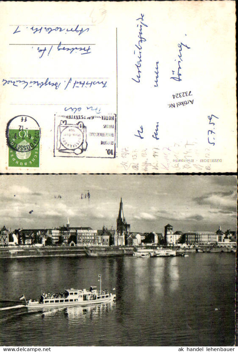 732324 Düsseldorf Rheinpartie Düsseldorf LK Düsseldorf Schiff Dampfer