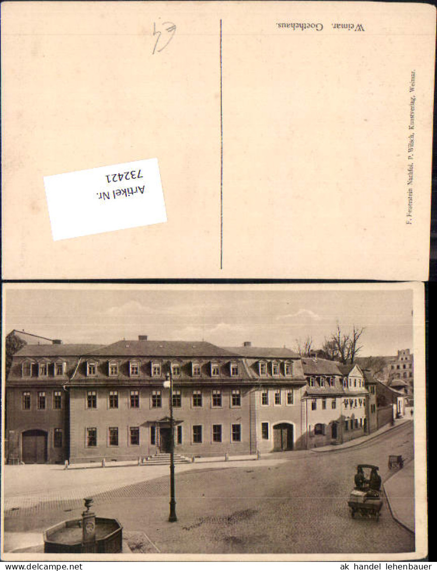 732421 Weimar Goethehaus Bez. Weimar