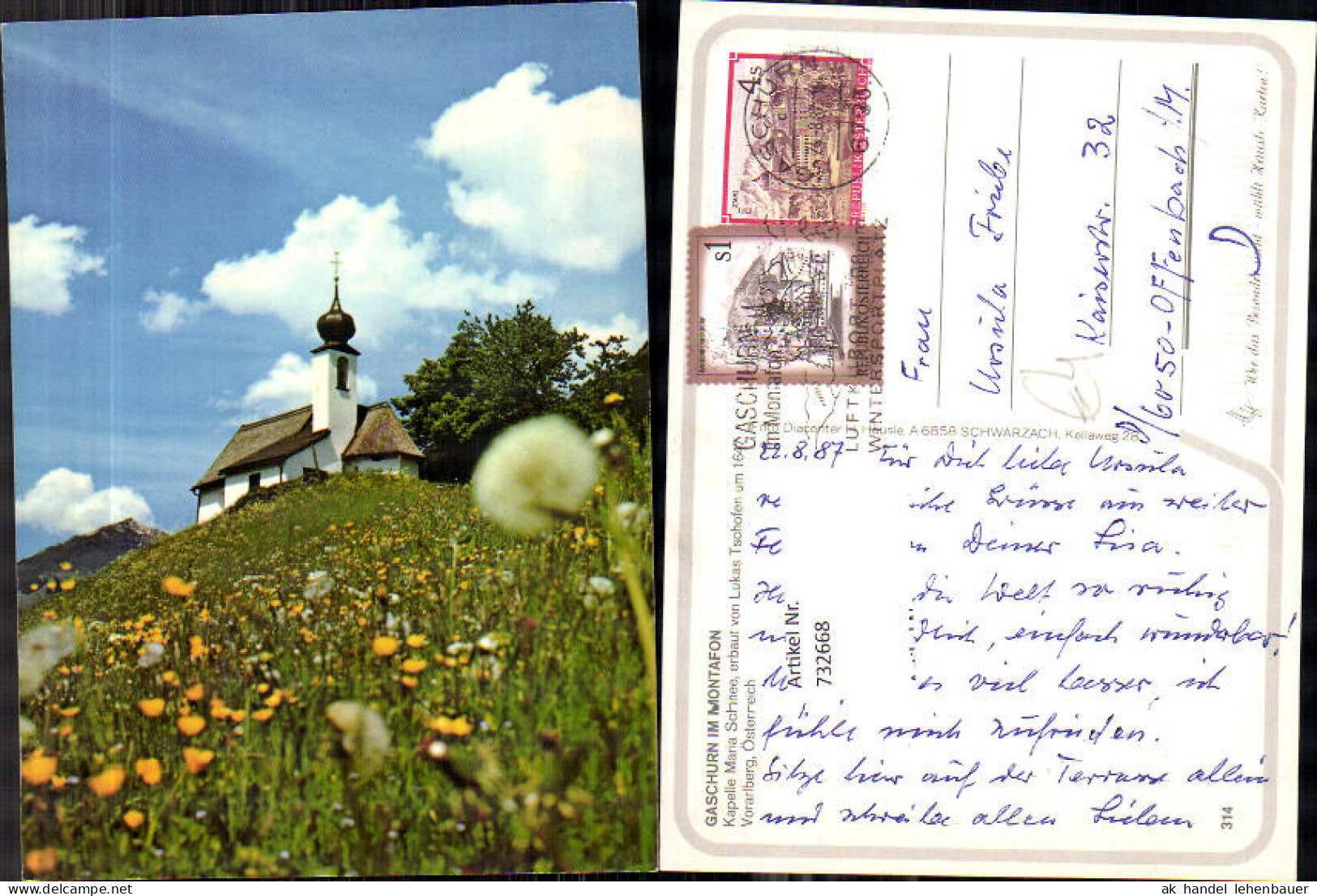732668 Gaschurn im Montafon Kapelle Maria Schnee