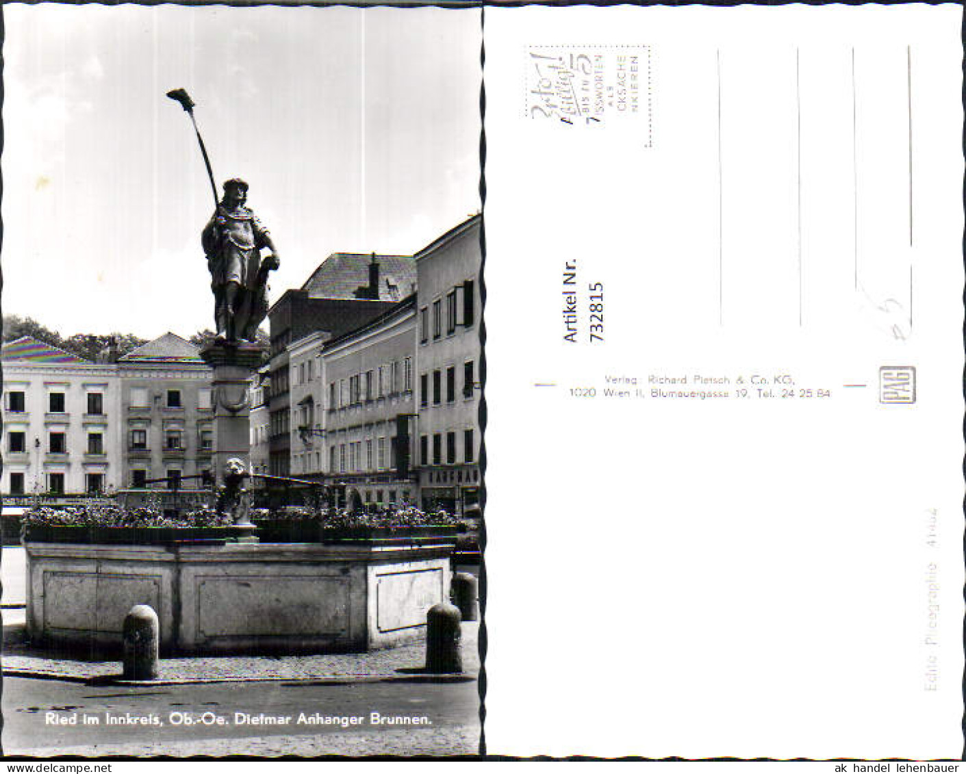 732815 Foto AK Ried im Innkreis Dietmar-Anhanger-Brunnen