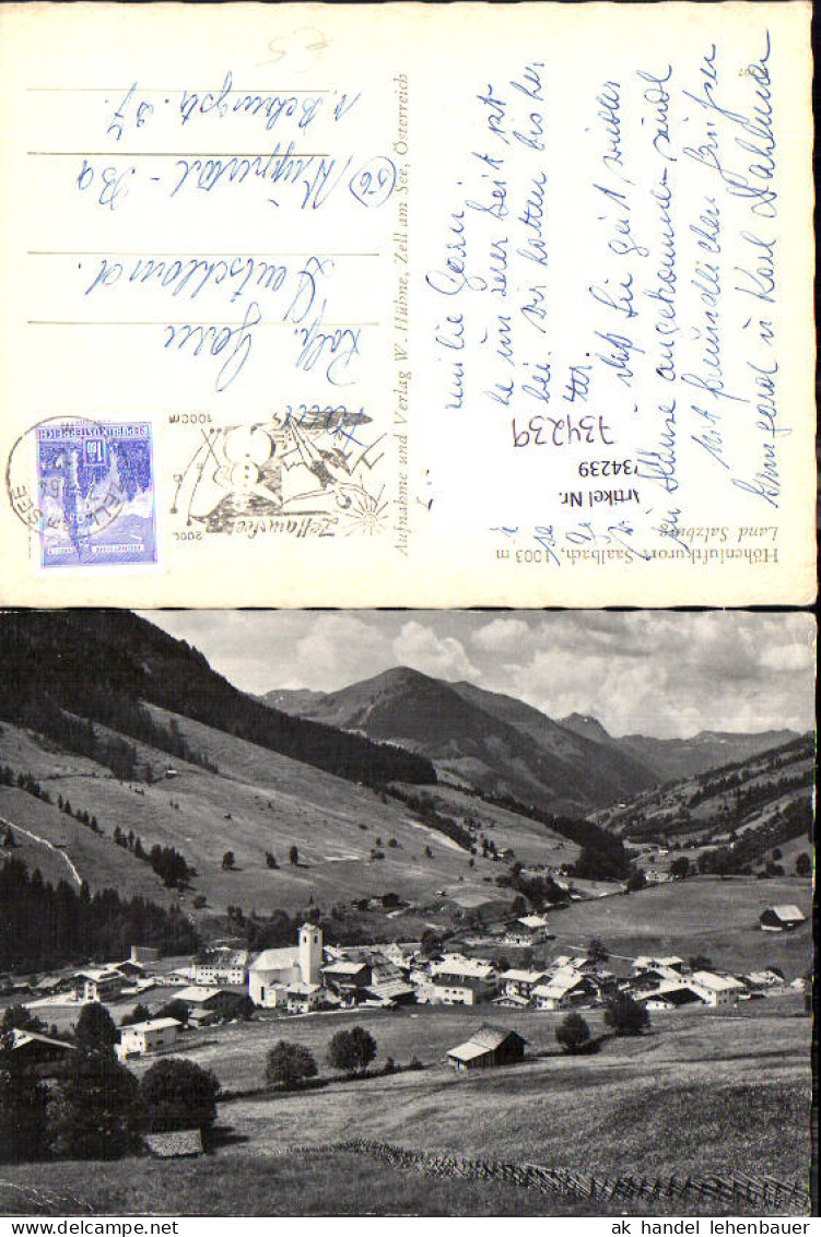 734239 Saalbach Saalbach-Hinterglemm Ansicht mit Kirche
