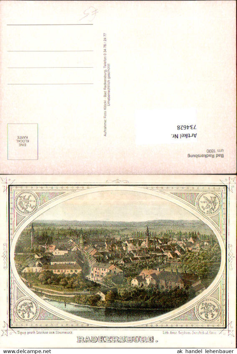734628 Künstler AK Bad Radkersburg um 1890