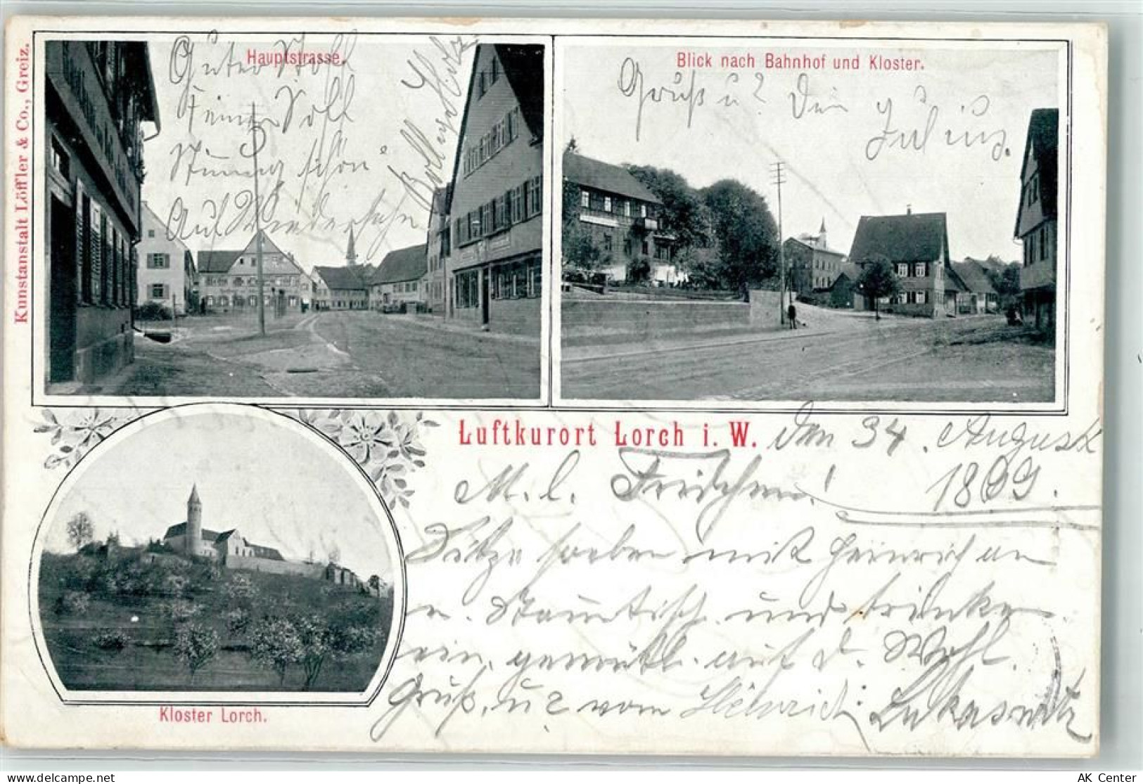 73547 W7073 Lorch , Württ 1903 - Hauptstraße Kloster Lorch Bahnhof - 13452241
