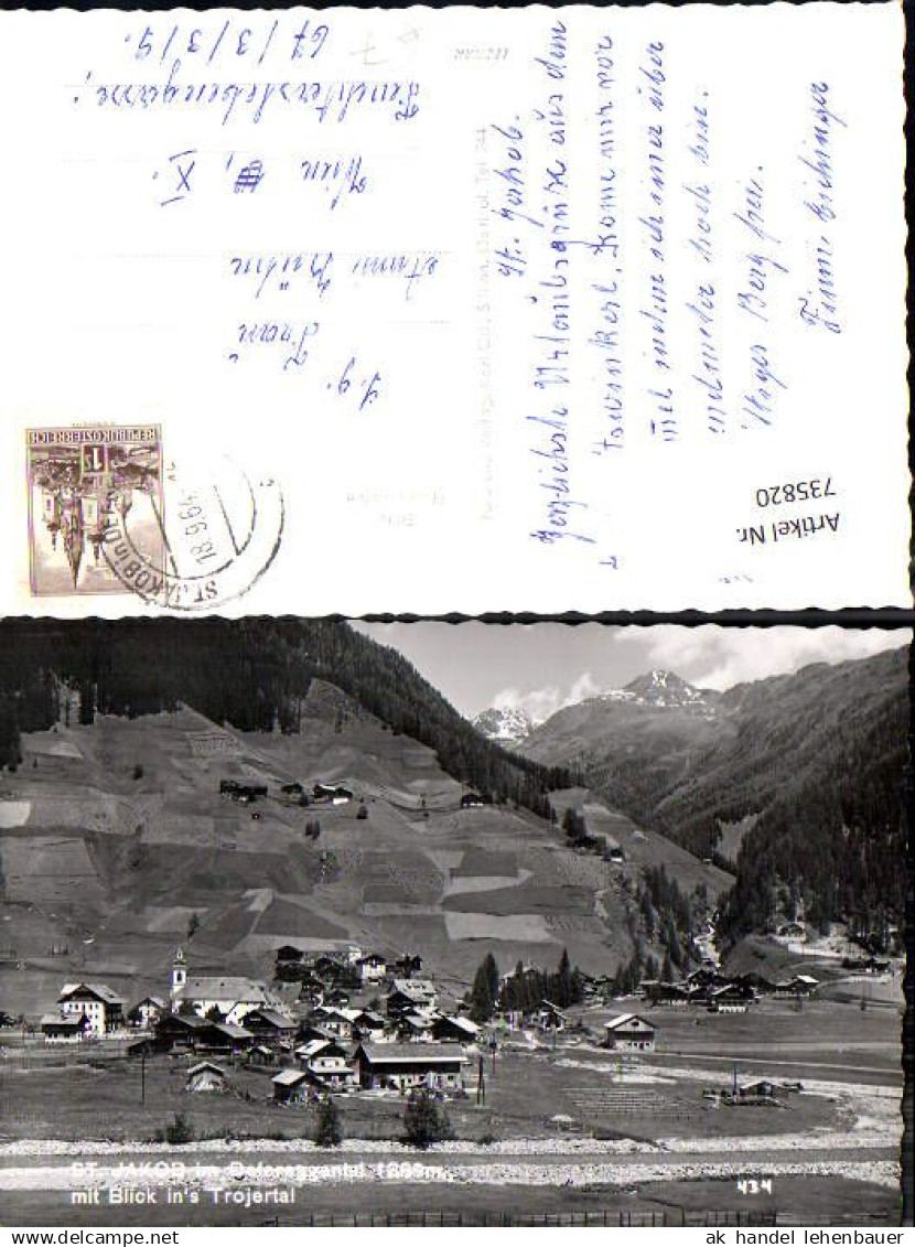 735820 Foto AK St Jakob im Defereggental mit Blick ins Trojertal