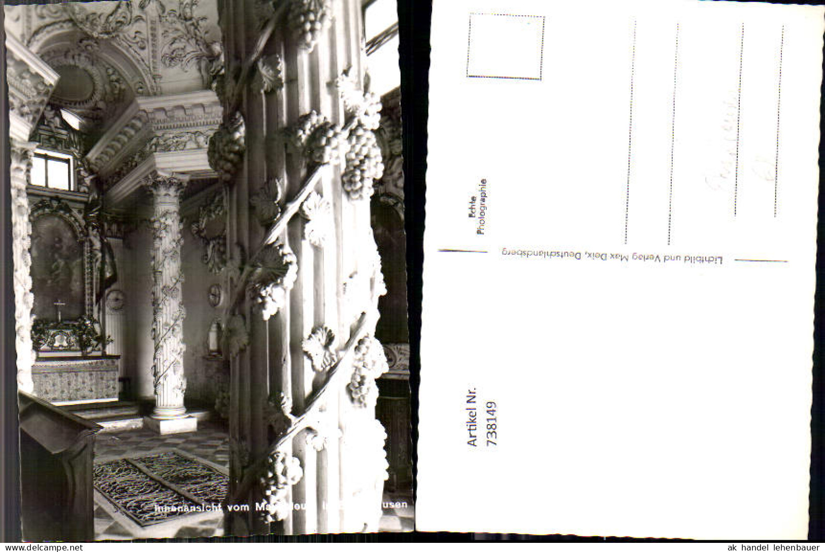 738149 Foto AK Ehrenhausen Mausoleum Innenansicht