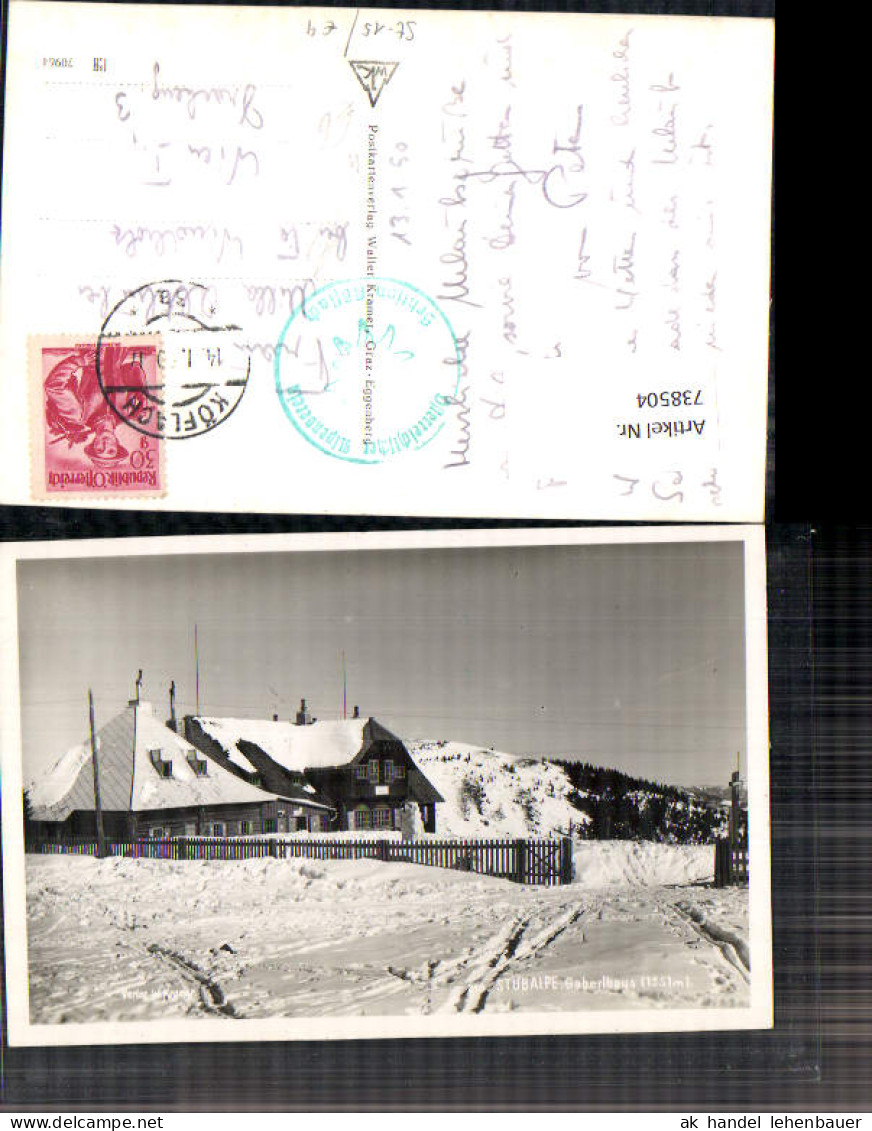 738504 Stubalpe Köflach Gaberlhaus Partie