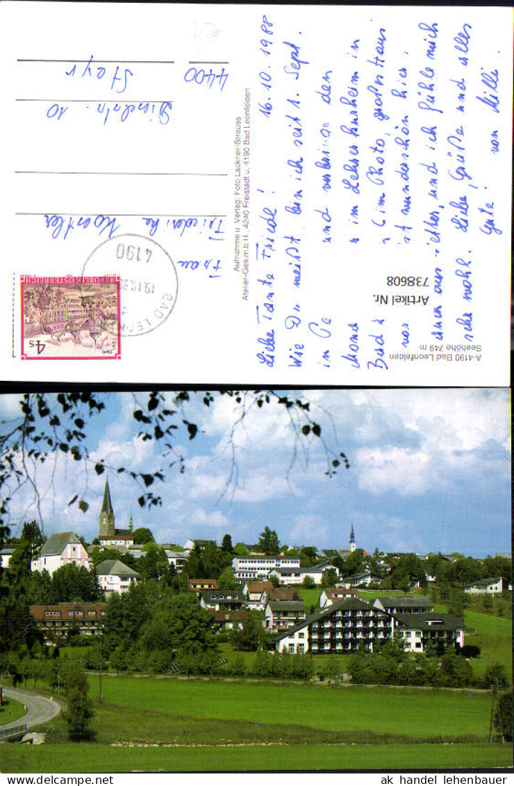 738608 Bad Leonfelden Ansicht m. Kirche