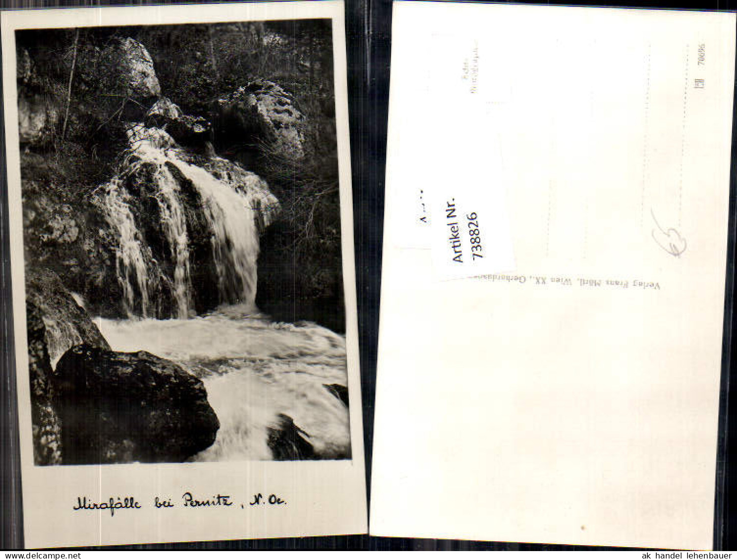 738826 Mirafälle bei Pernitz Wasserfall