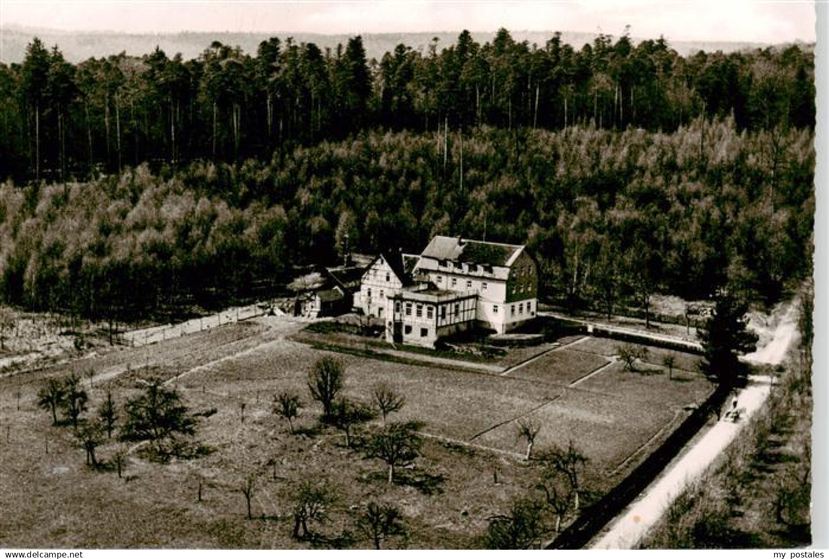 73887272 Michelstadt Gasthaus Pension Waldhorn Fliegeraufnahme Michelstadt