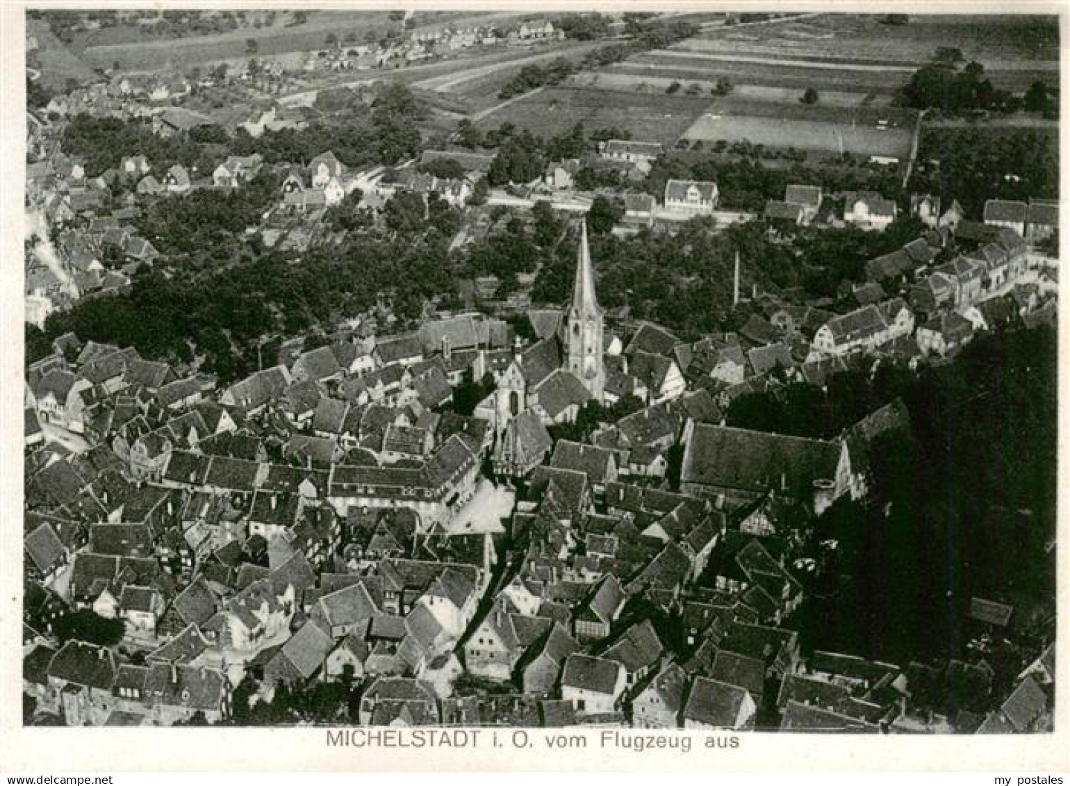 73889360 Michelstadt Fliegeraufnahme Michelstadt