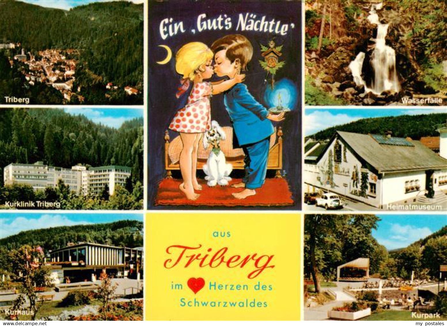 73935373 Triberg Panorama Kurklinik Triberg Kurhaus Wasserfaelle Heimatmuseum Ku