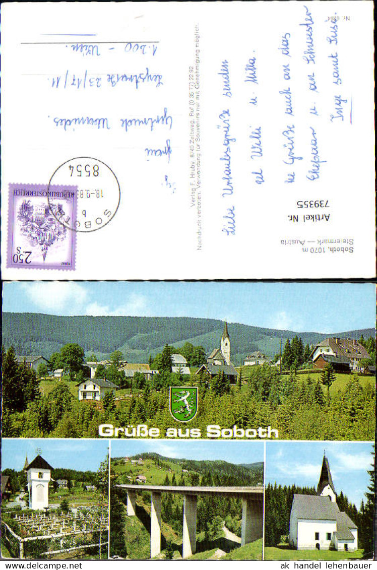 739355 Mehrbild AK Soboth Eibiswald Brücke Friedhof Kirche