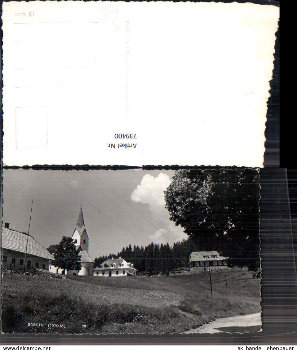 739400 Foto AK Soboth Eibiswald Ansicht m. Kirche