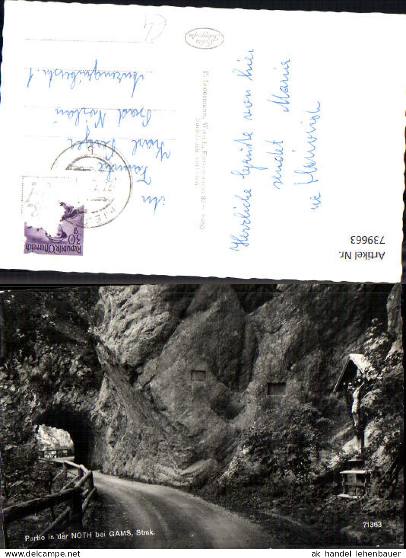 739663 Foto AK Bad Gams Partie in der Noth b. Gams Straße Frauenthal