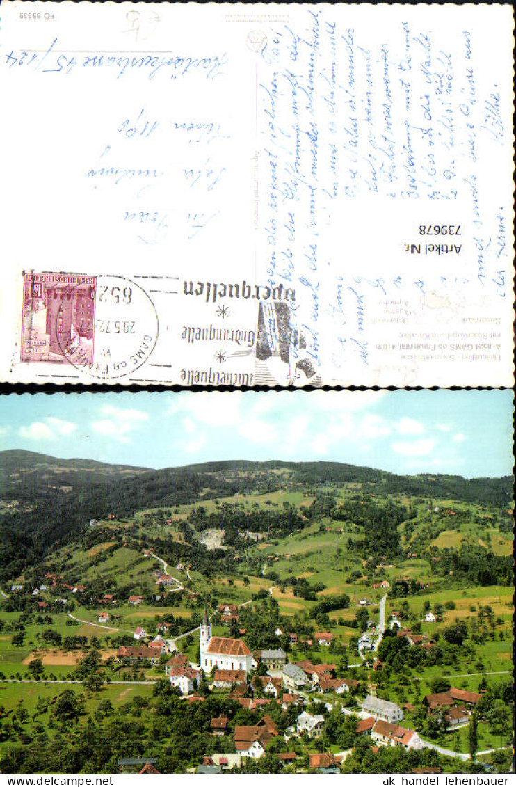 739678 Fliegeraufnahme Gams ob Frauenthal Bad Gams mit Rosenkogel u. Koralpe pub Alpine Luftbild FÖ 55939