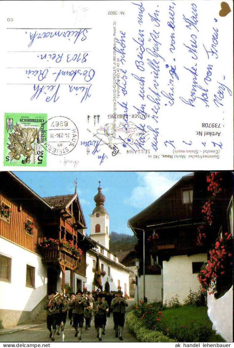 739708 Haus im Ennstal Markt Haus Trachtenmusikkapelle Tracht Musik Kirche