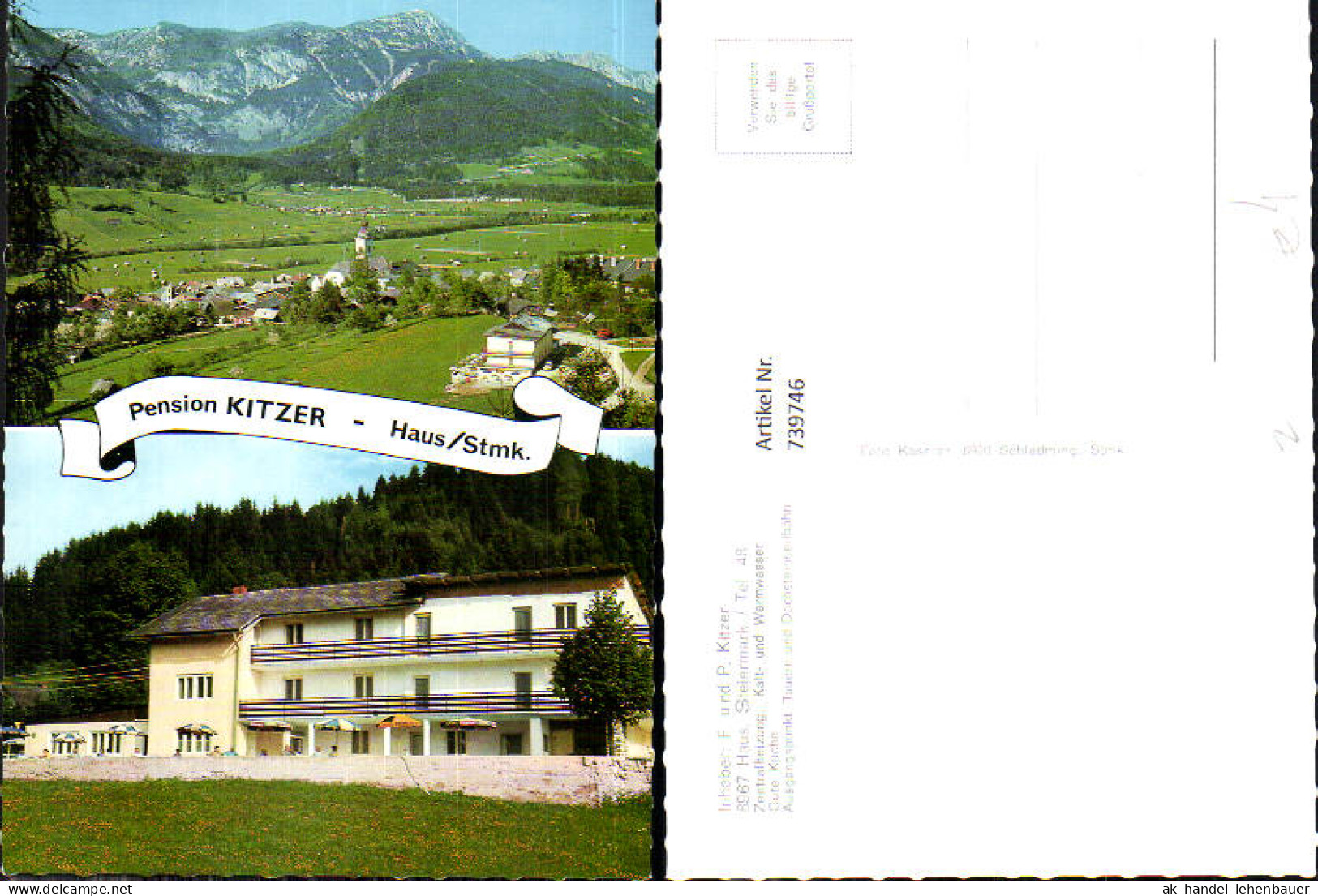 739746 Mehrbild AK Haus im Ennstal Pension Kitzer