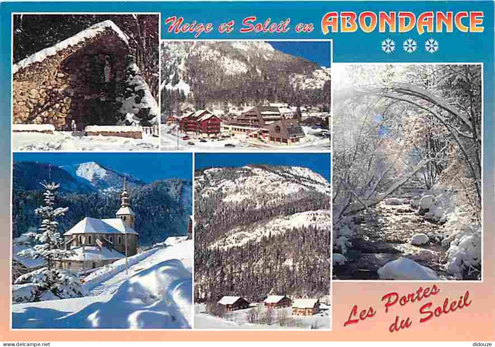74 - Abondance - Station des Portes du Soleil - Multivues - CPM - Voir Scans Recto-Verso