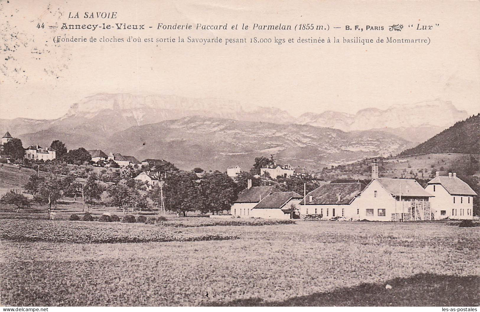 74 ANNECY LE VIEUX FONDERIE PACCARD ET LE PARMELAN