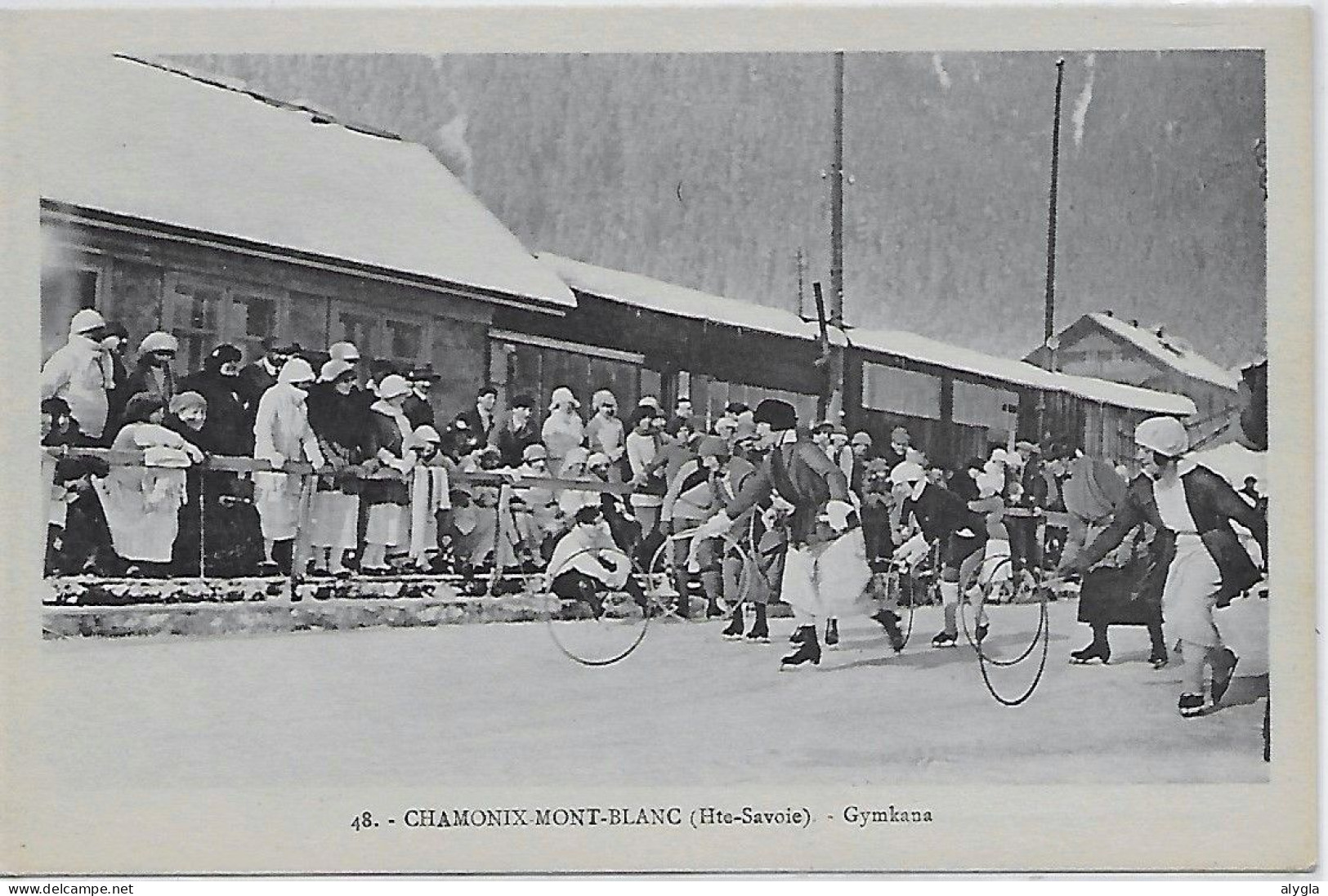 74 - CHAMONIX Mont-blanc - Gymkana - CPA MONNIER n° 48