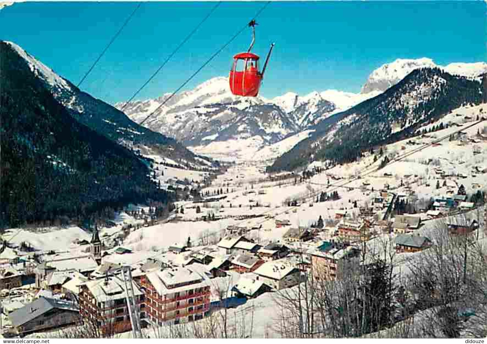 74 - Chatel - Le Télécabine de Super-Chatel - Le Mont Chauffé - Les Cornettes de Bise - Hiver - Neige - Flamme Postale -