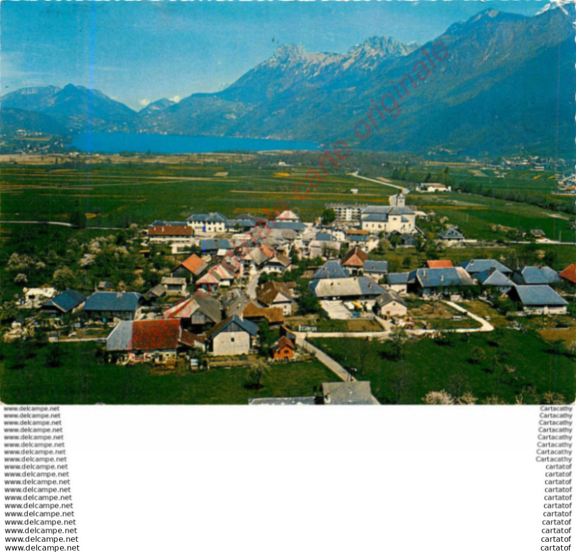 74.  DOUSSARD .  Vue aérienne .