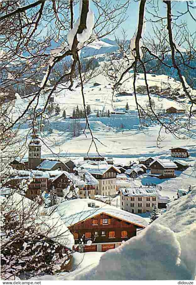74 - La Clusaz - Le Cret du Merle et le Cret du Loup - Hiver - Neige - Flamme Postale - CPM - Voir Scans Recto-Verso