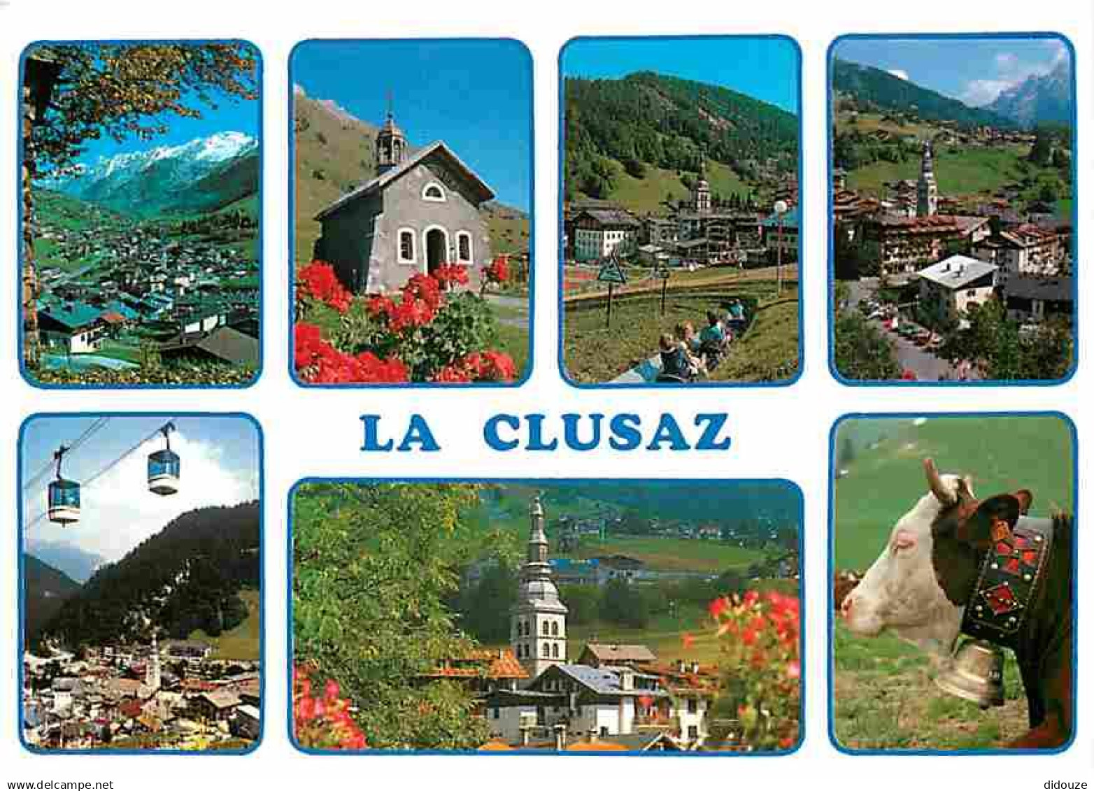 74 - La Clusaz - Multivues - Vaches - Cloches - Téléphérique - CPM - Voir Scans Recto-Verso