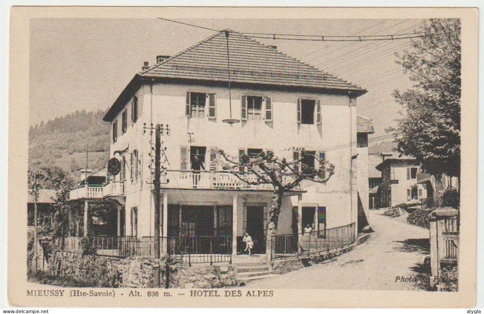 74 MIEUSSY - HOTEL DES ALPES - CPA