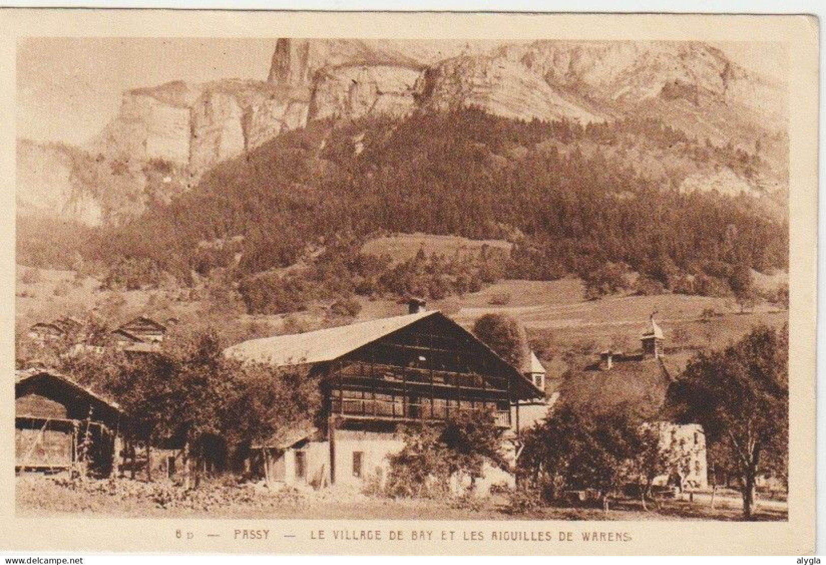 74 PASSY - le village de BAY et les aiguilles de Warens
