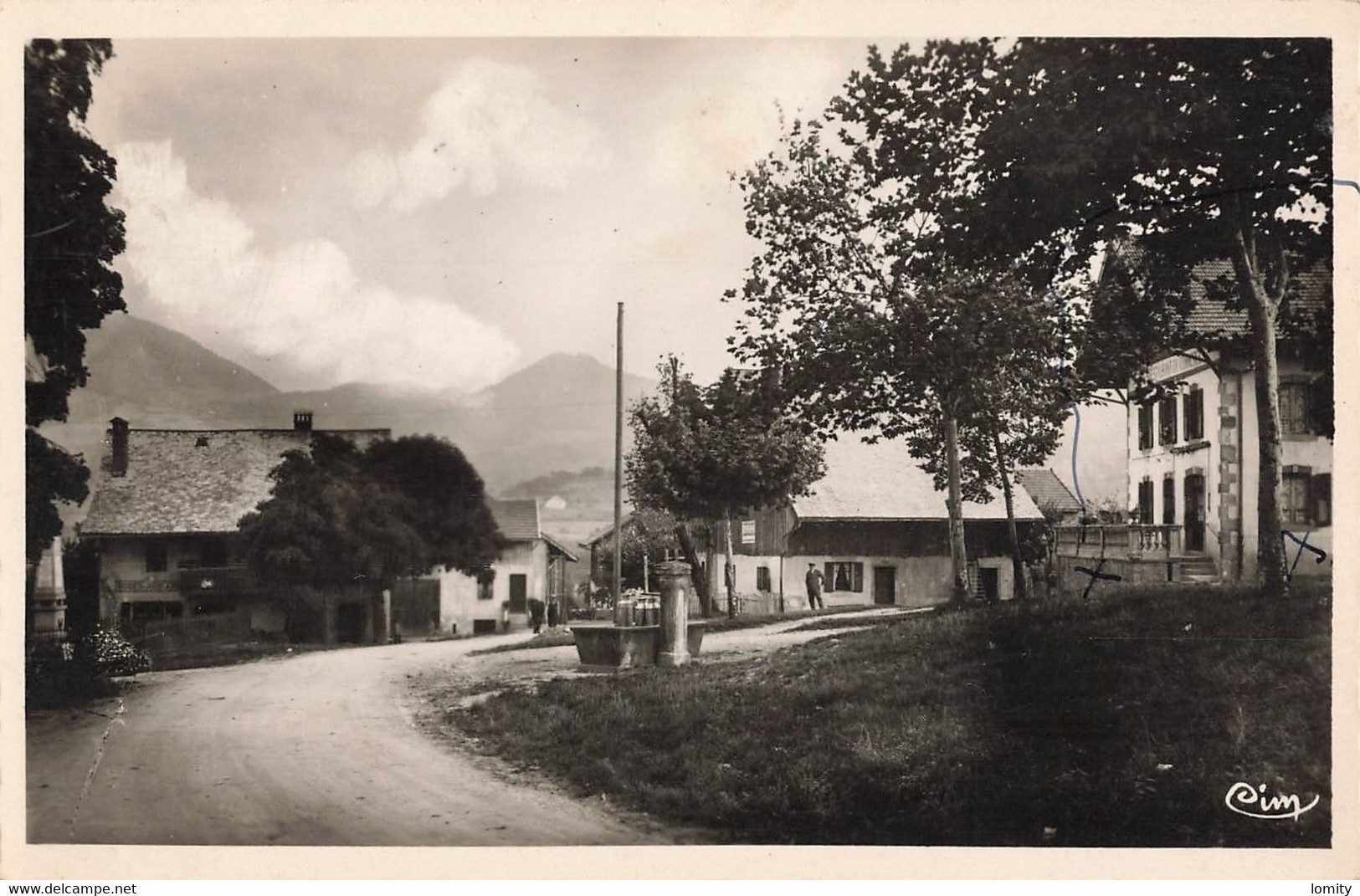 74 Peillonnex café restaurant du Commerce CPSM PF